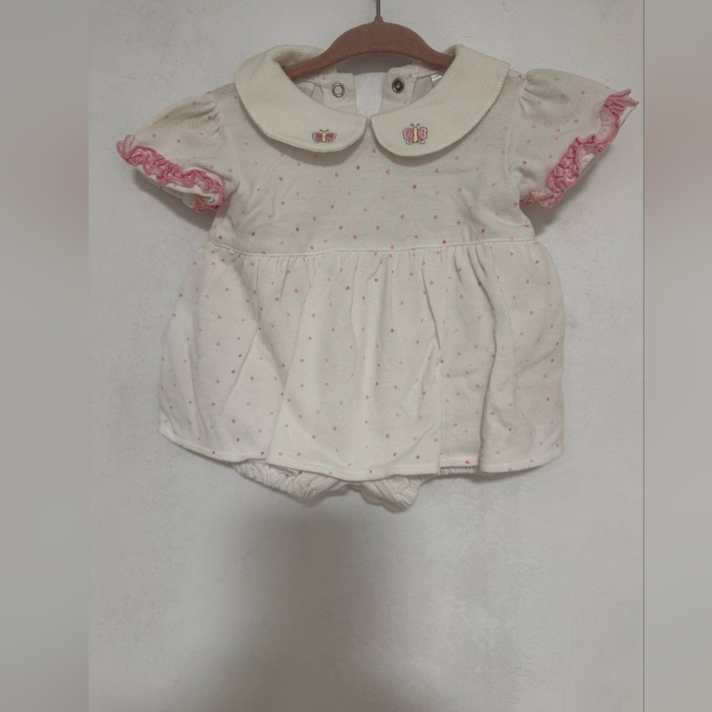 Charming Cream and Pink Baby Diaper Cover
